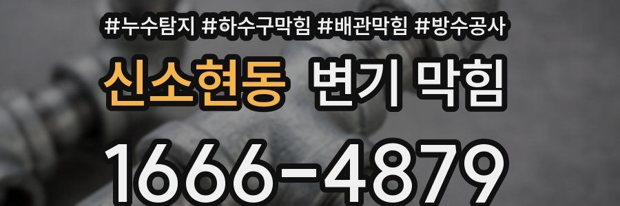 신소현동 변기 막힘