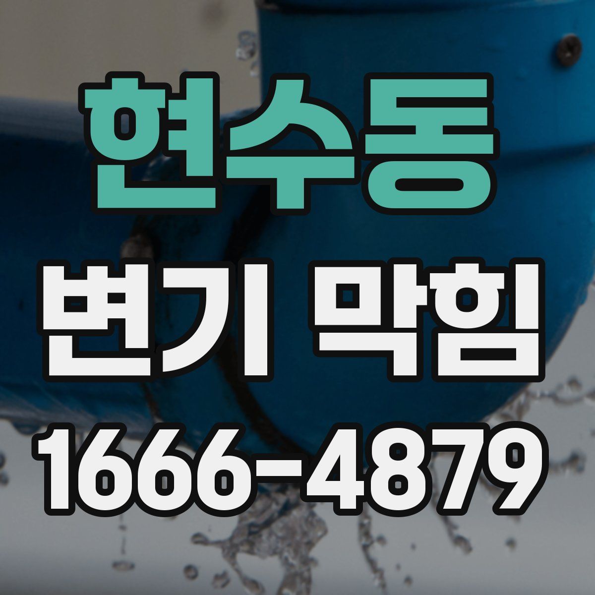 현수동 변기 막힘
