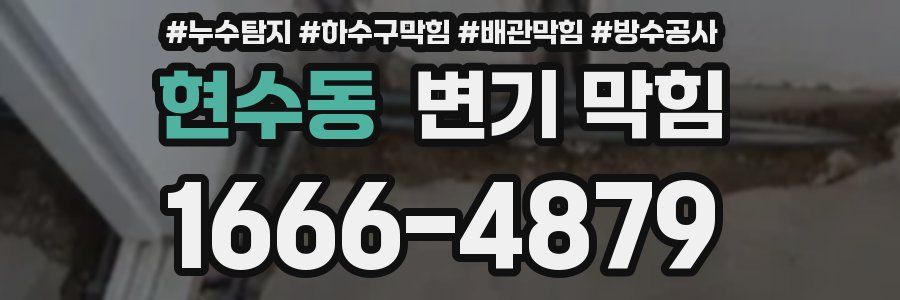 현수동 변기 막힘