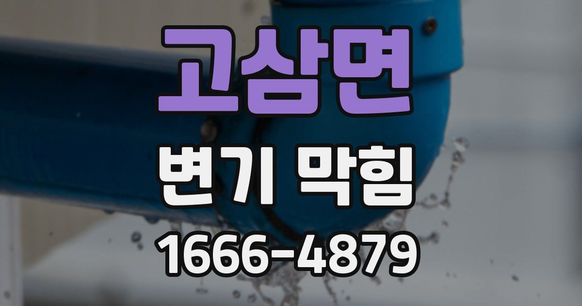 고삼면 변기 막힘