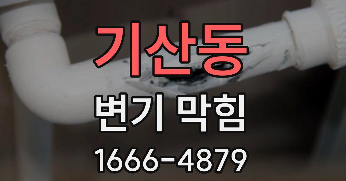기산동 변기 막힘