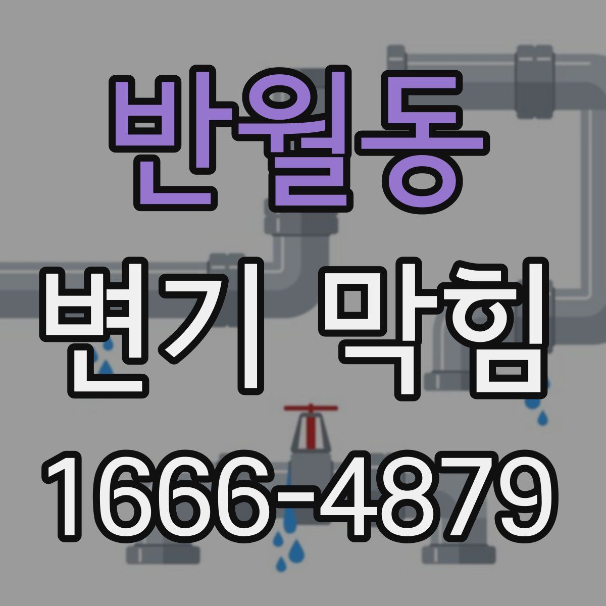 반월동 변기 막힘