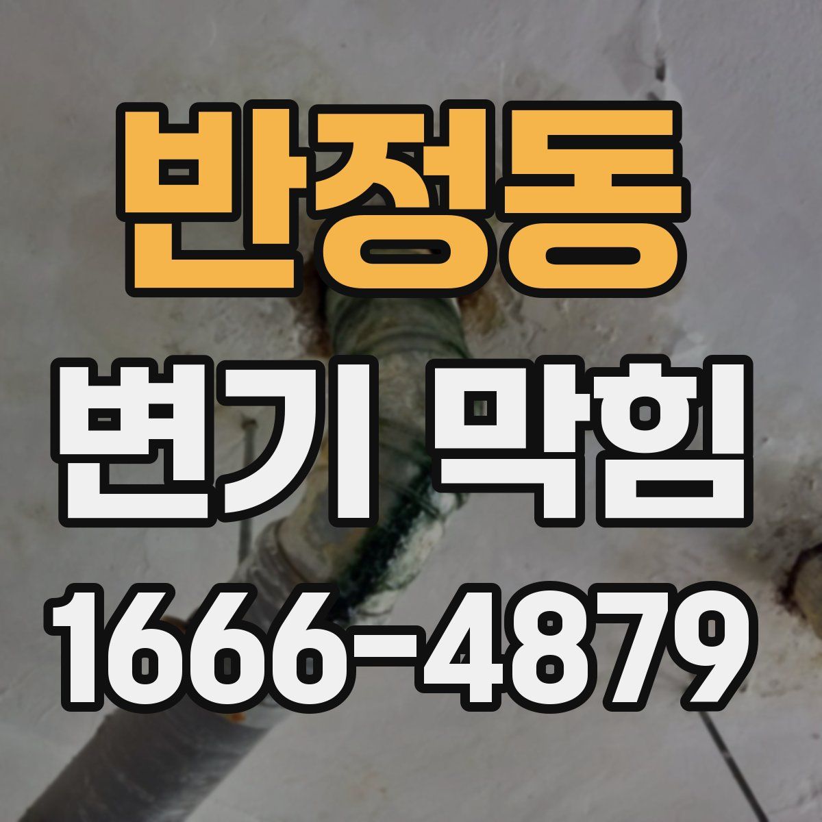 반정동 변기 막힘
