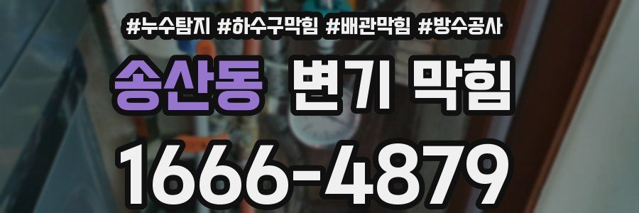 송산동 변기 막힘
