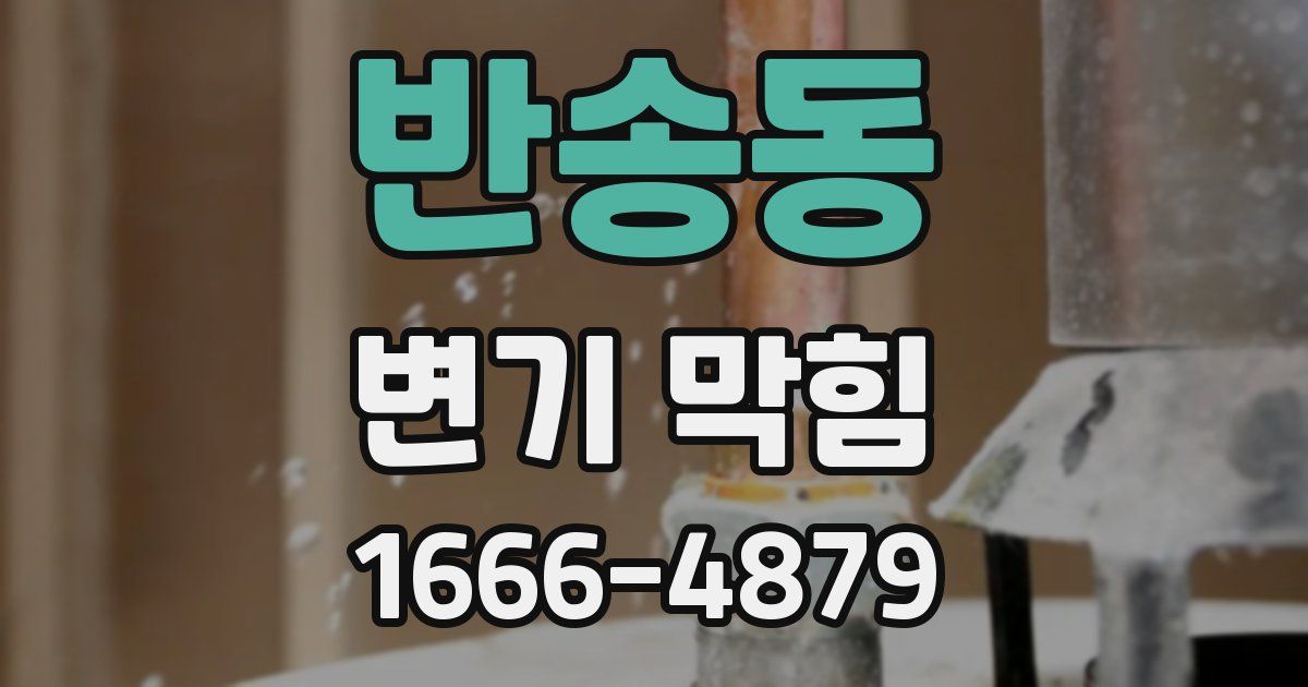 반송동 변기 막힘