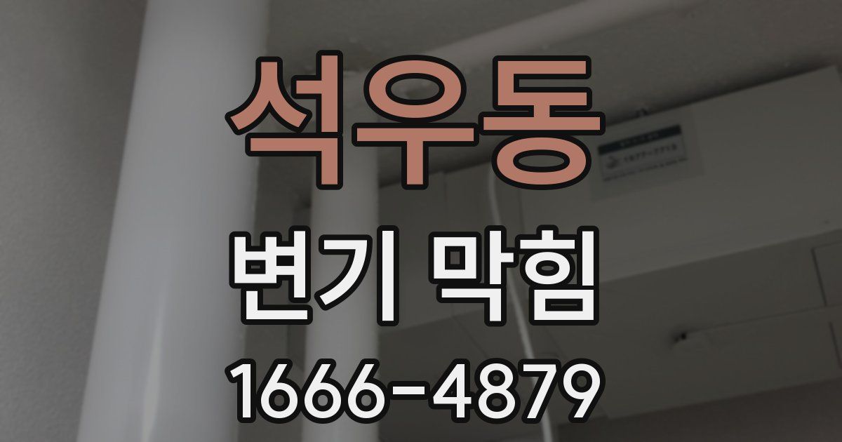 석우동 변기 막힘