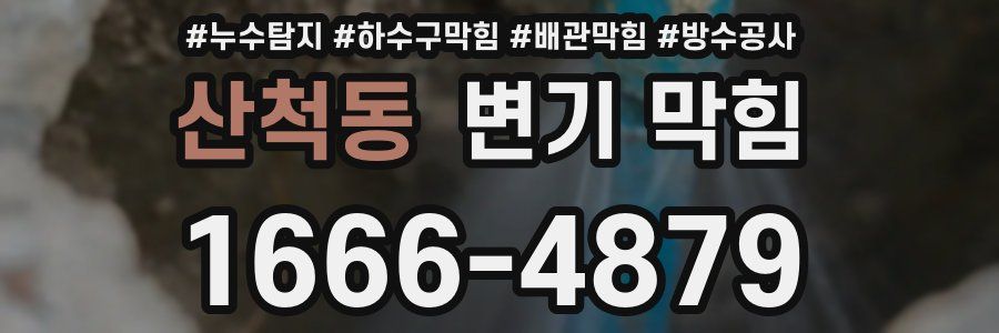 산척동 변기 막힘