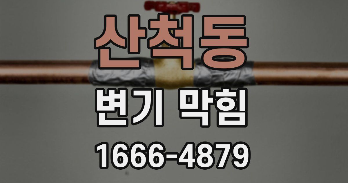 산척동 변기 막힘
