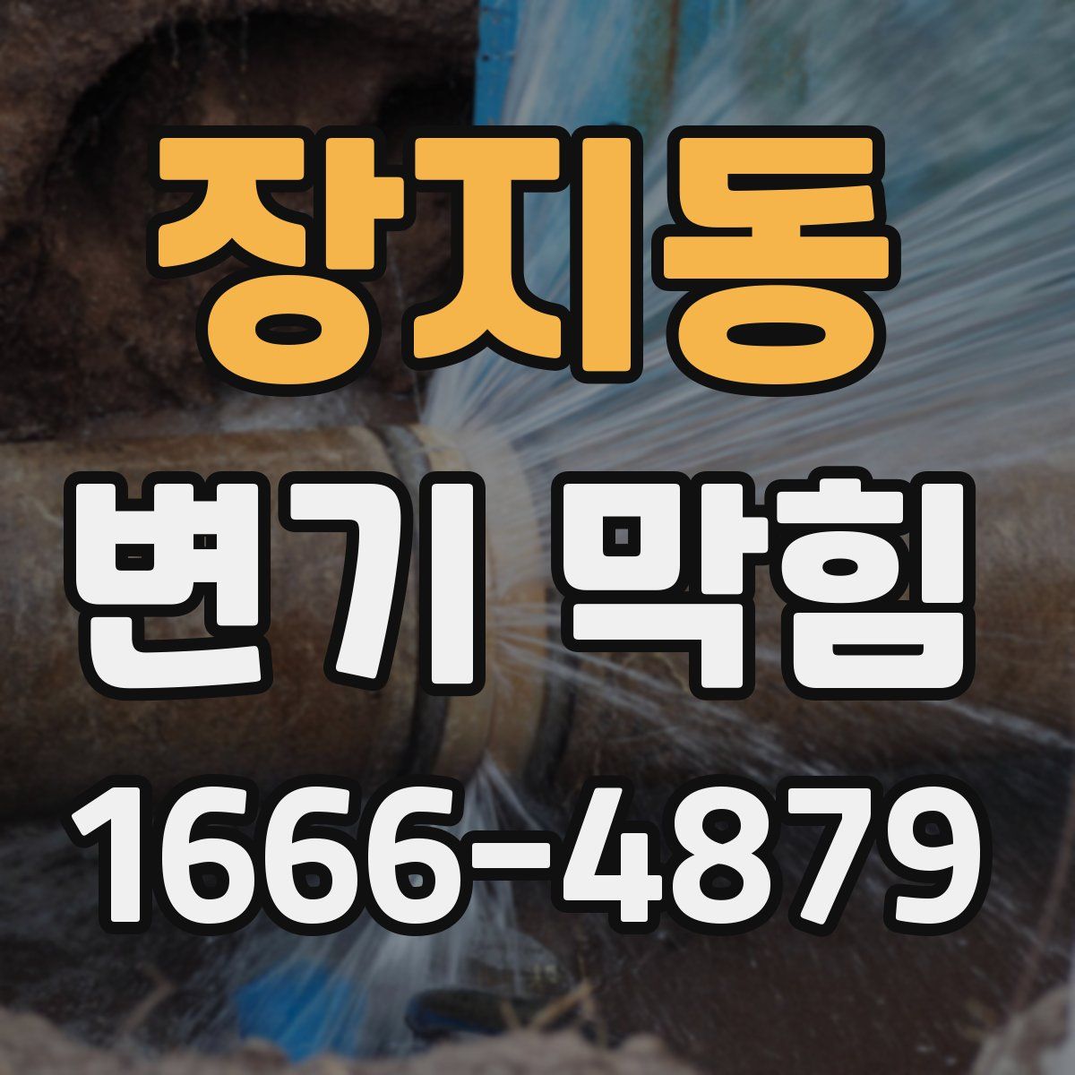 장지동 변기 막힘