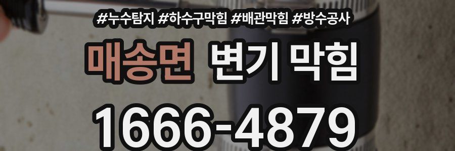 매송면 변기 막힘