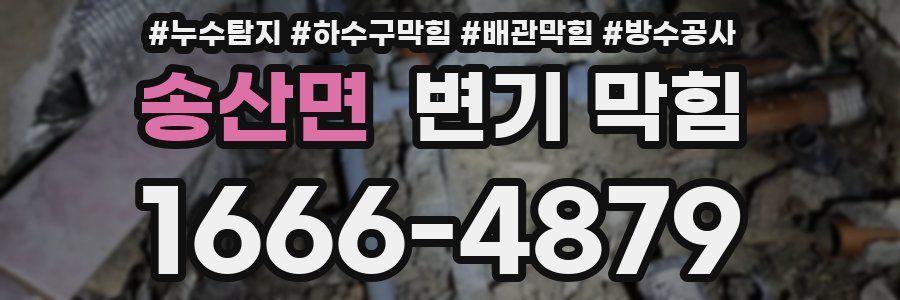 송산면 변기 막힘