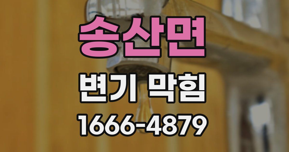 송산면 변기 막힘
