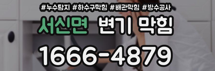 서신면 변기 막힘