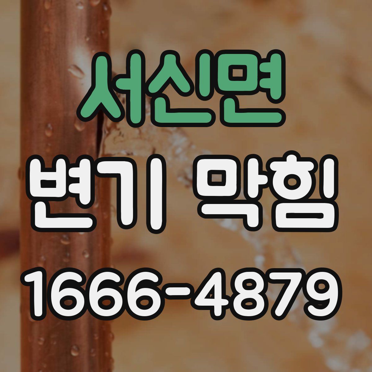 서신면 변기 막힘
