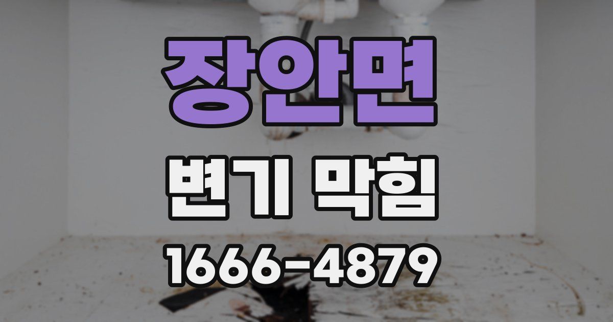 장안면 변기 막힘