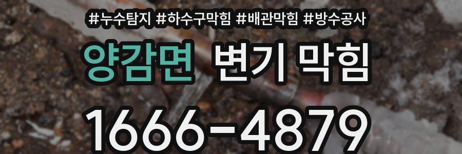 양감면 변기 막힘