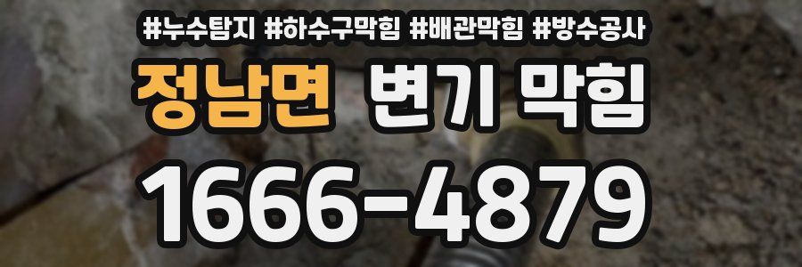 정남면 변기 막힘