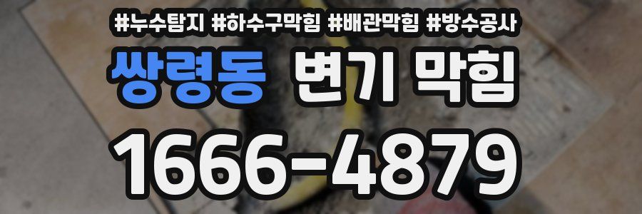 쌍령동 변기 막힘