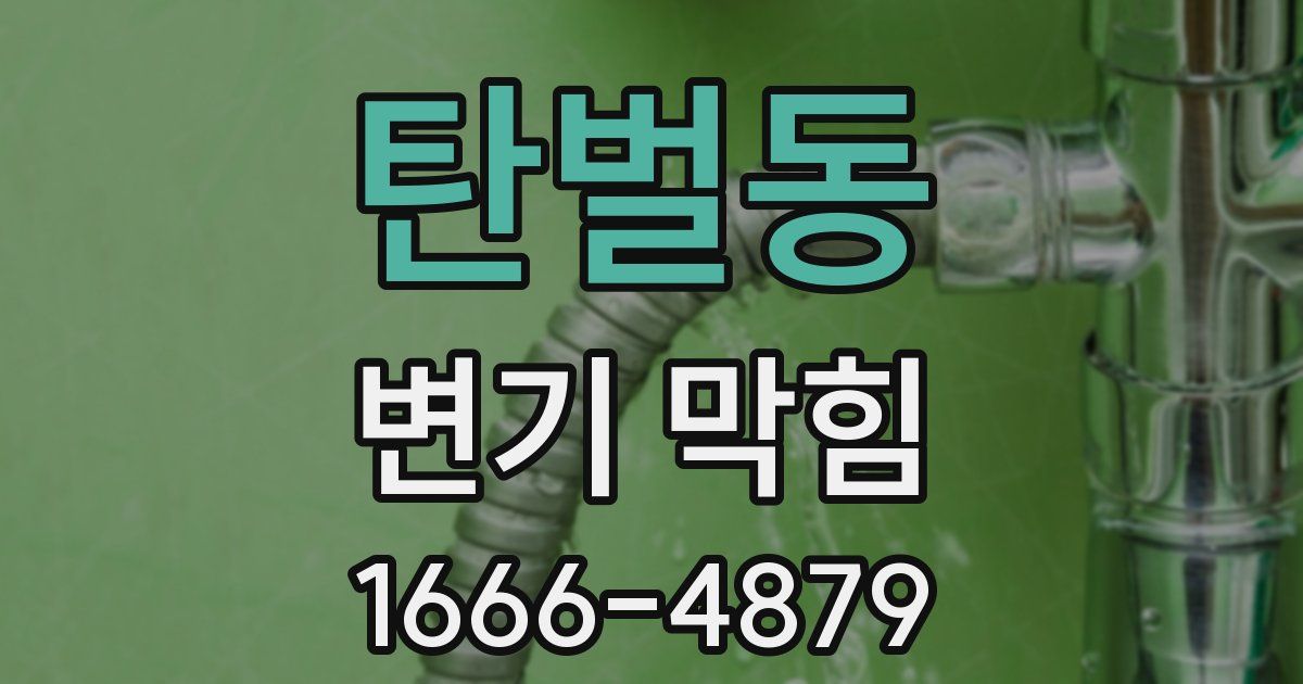 탄벌동 변기 막힘