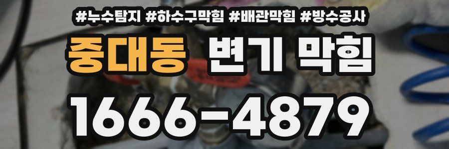 중대동 변기 막힘
