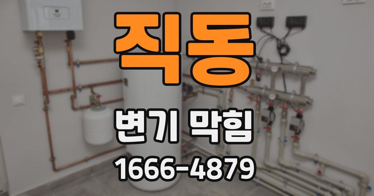 직동 변기 막힘