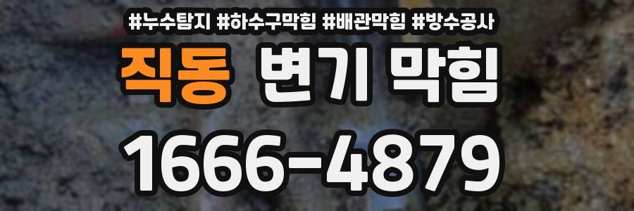 직동 변기 막힘