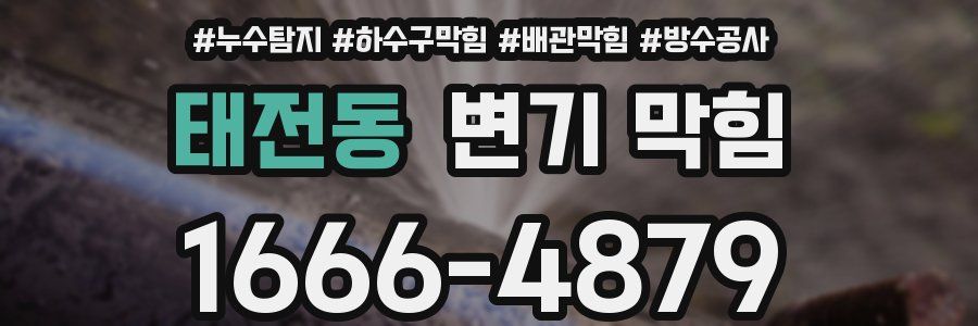 태전동 변기 막힘