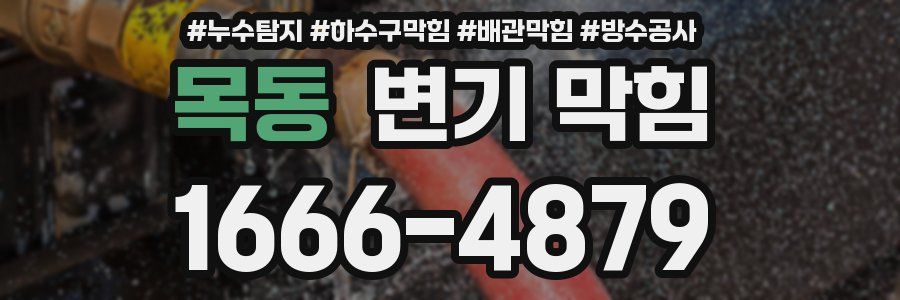 목동 변기 막힘