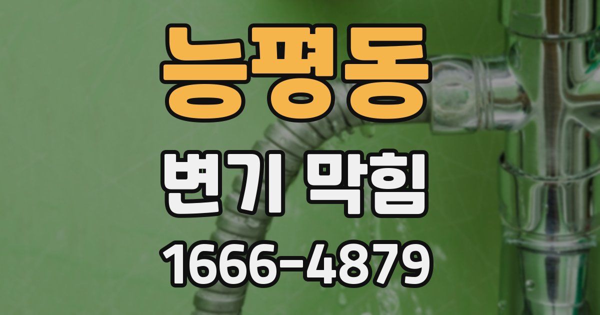 능평동 변기 막힘