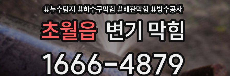 초월읍 변기 막힘