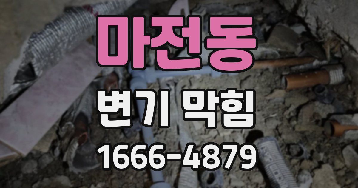 마전동 변기 막힘