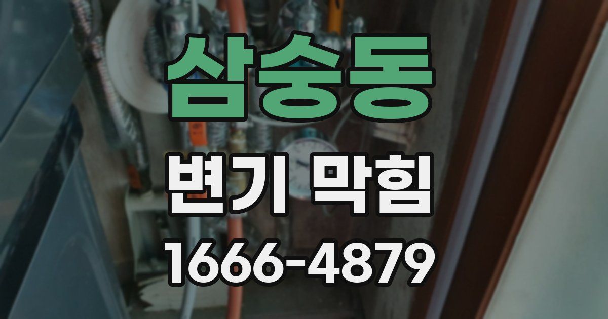 삼숭동 변기 막힘