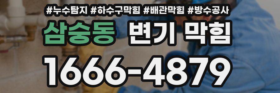 삼숭동 변기 막힘