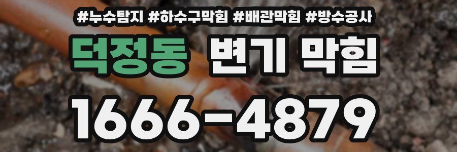 덕정동 변기 막힘