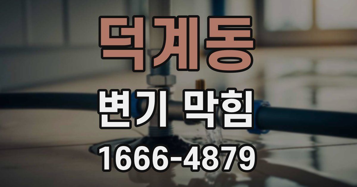 덕계동 변기 막힘