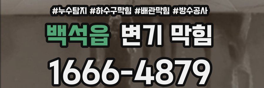 백석읍 변기 막힘