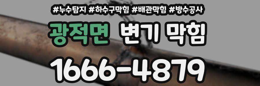 광적면 변기 막힘