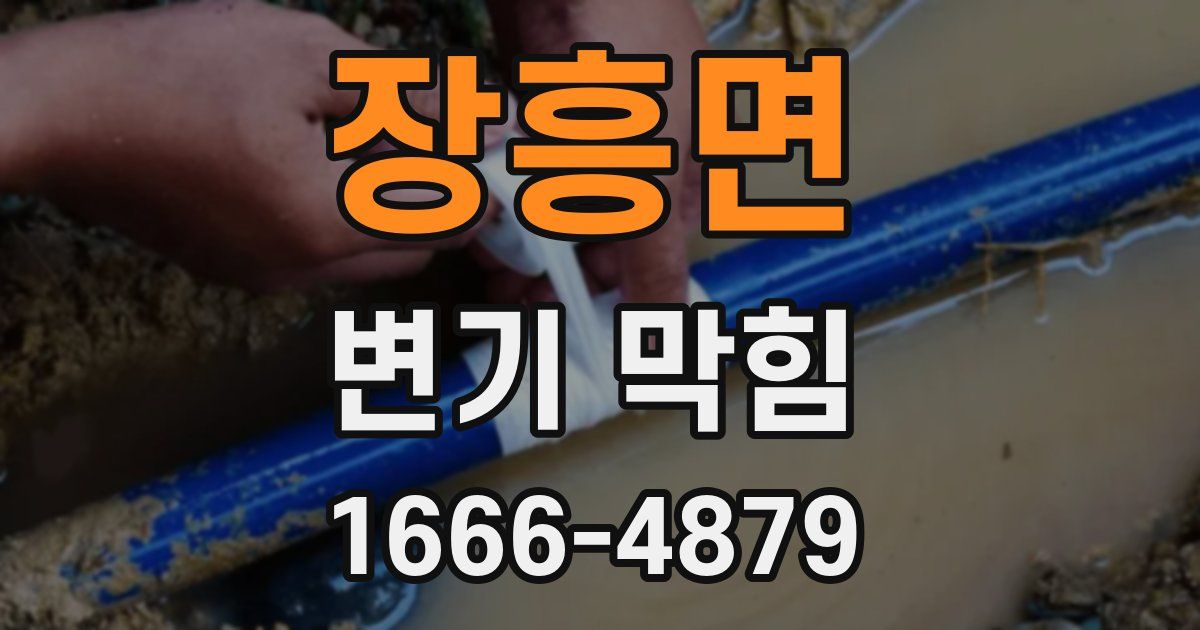 장흥면 변기 막힘