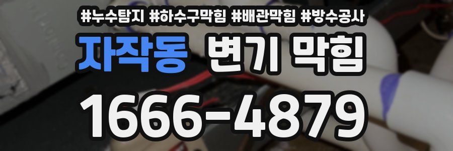 자작동 변기 막힘