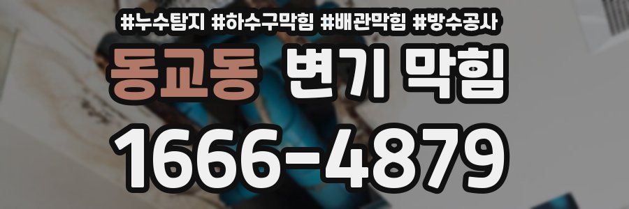 동교동 변기 막힘