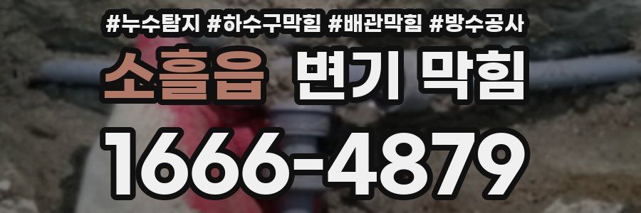 소흘읍 변기 막힘