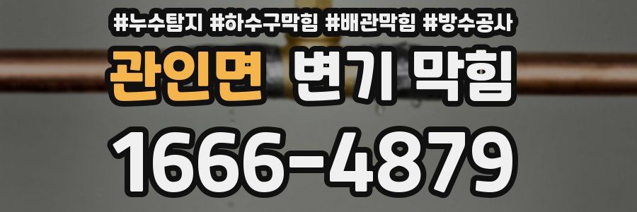 관인면 변기 막힘