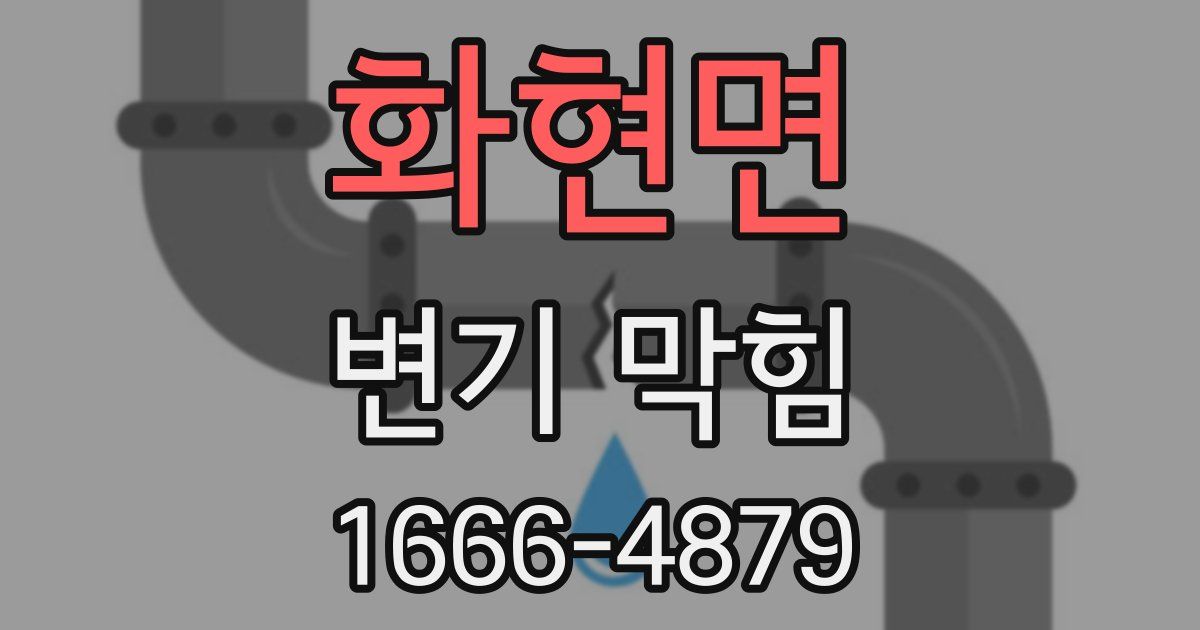 화현면 변기 막힘