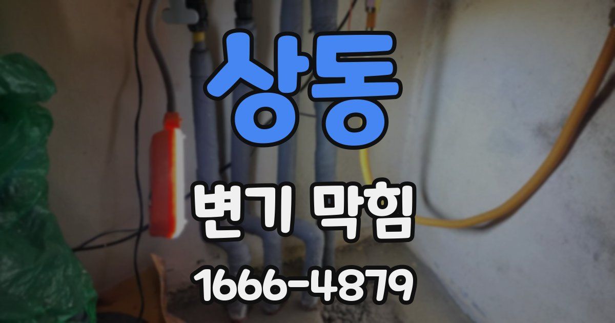상동 변기 막힘