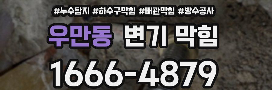 우만동 변기 막힘
