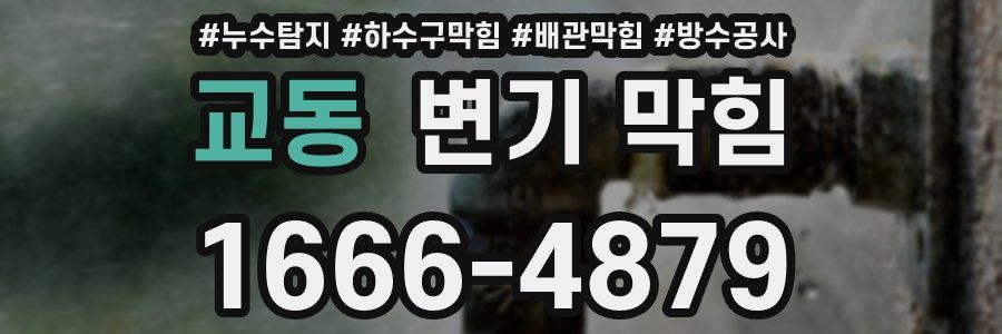 교동 변기 막힘
