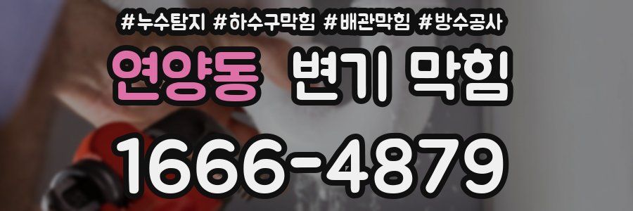 연양동 변기 막힘