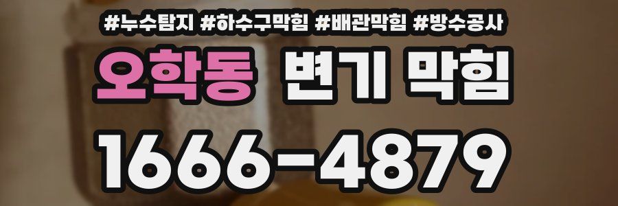 오학동 변기 막힘