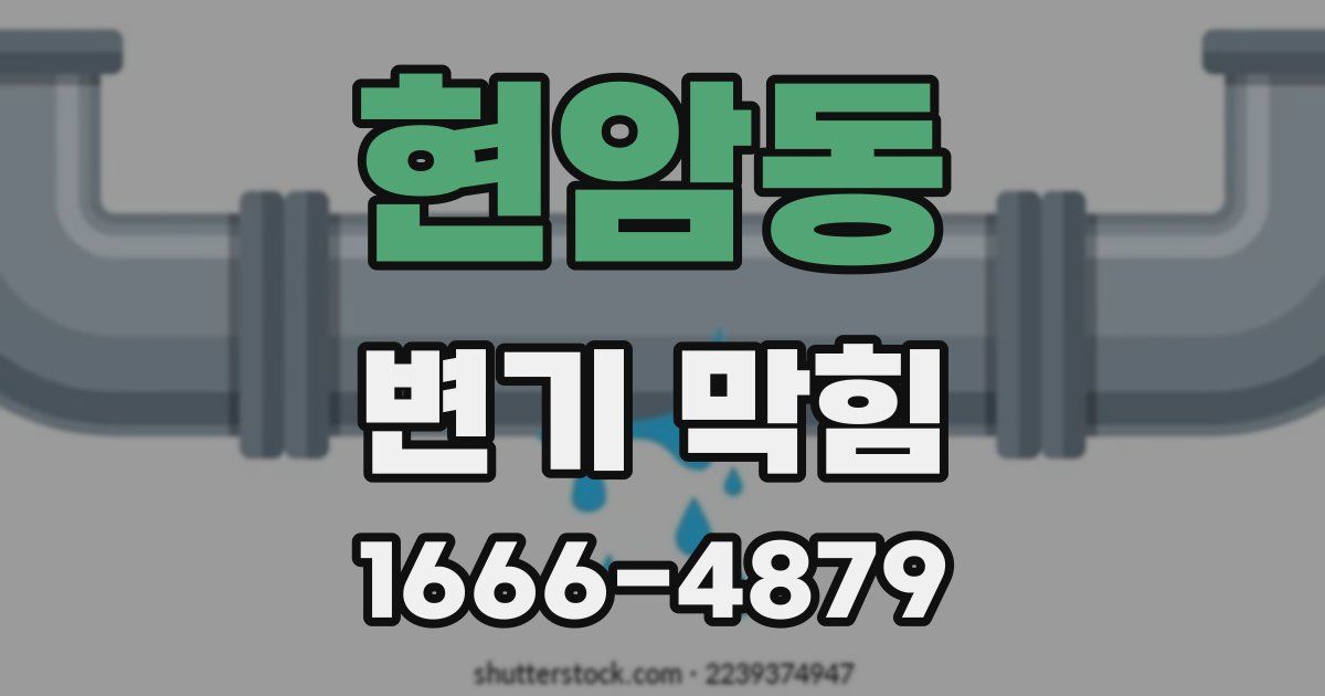 현암동 변기 막힘