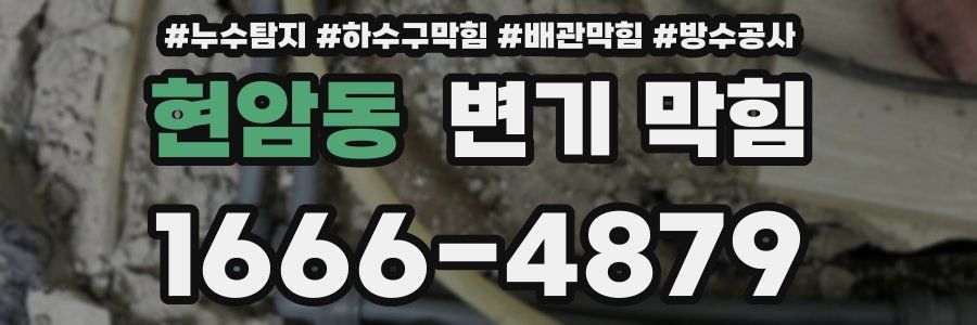 현암동 변기 막힘